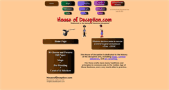 Desktop Screenshot of houseofdeception.com