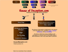 Tablet Screenshot of houseofdeception.com